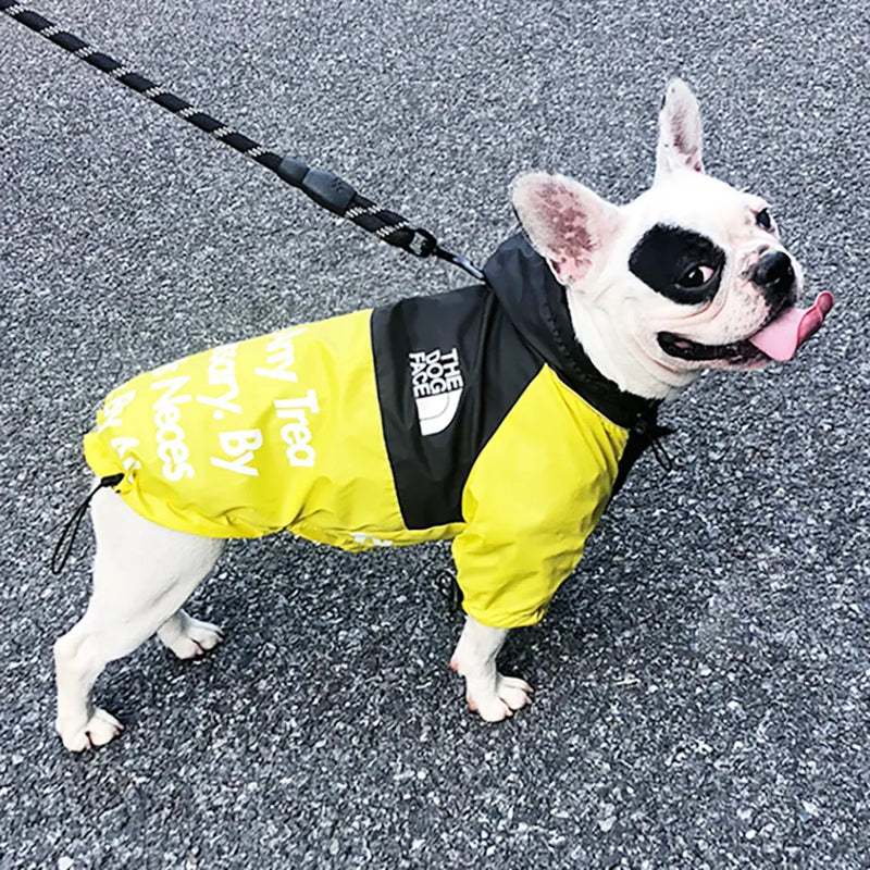 Pet Dog Waterproof Coat Dog Raincoat Reflective Dog Outdoor Clothes Hooded Jacket for Small Medium Large Dog Pet Supplies - The Best Commerce