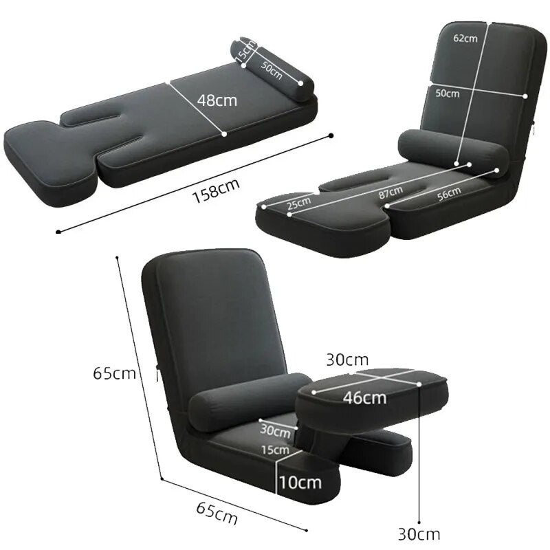 VersaLounge 4-in-1: Adjustable Chaise Sofa Bed - The Best Commerce