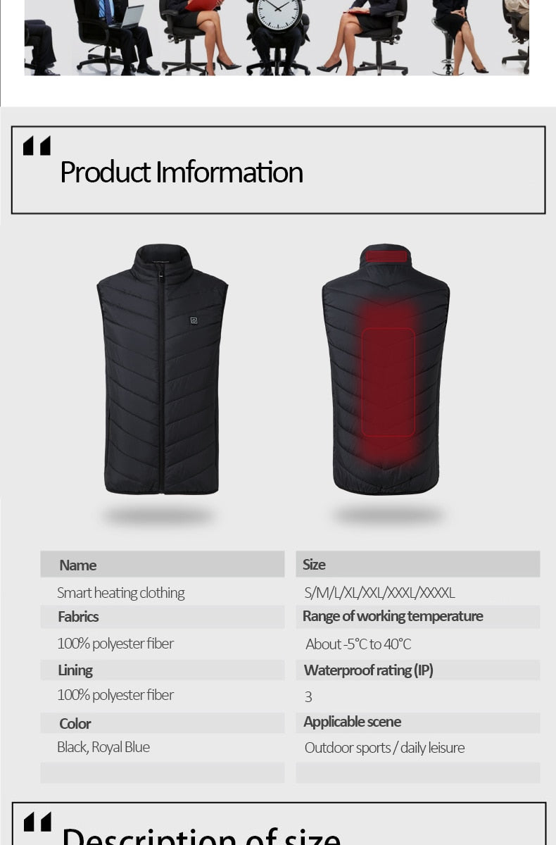 Infrared Heating Vest - The Best Commerce