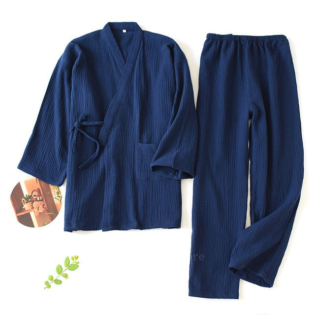 Japanese Style Cotton Sleepwear Men and Women - The Best Commerce