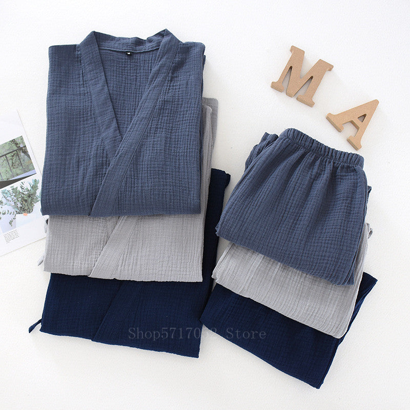 Japanese Style Cotton Sleepwear Men and Women - The Best Commerce