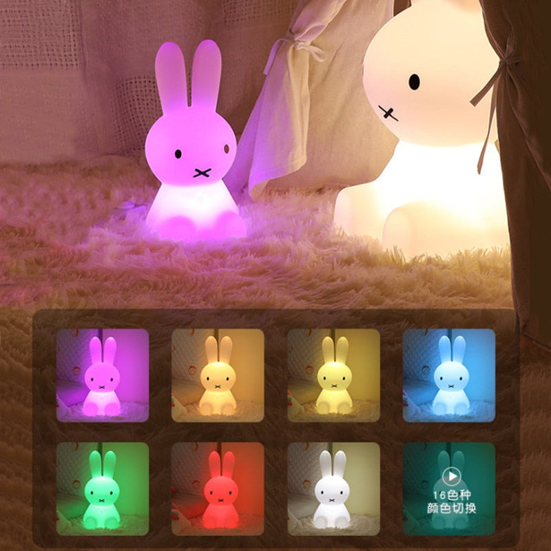 Cute Rabbit LED Night Light Remote Control - The Best Commerce