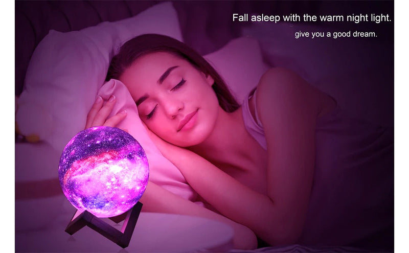 3D Printing Recharging Galaxy Lamp with Touch and Remote Control - The Best Commerce